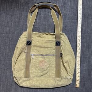 Kipling Duffle Bag- Beige 14” Tall x 7” x 16” Wide